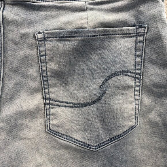 Signature By Levi Strauss Womens Lounge Shorts Size 14 Light Wash Denim Pull On - Picture 11 of 13